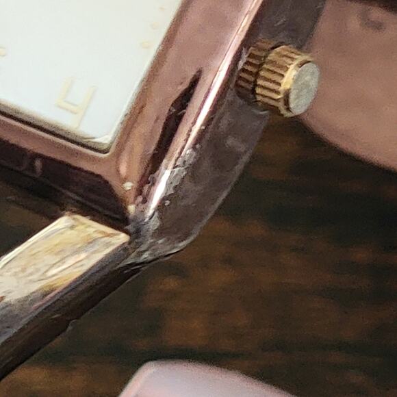 Vintage Watches Vivani Geometric Bronze Silver Quartz Modern Art Deco Style - Picture 4 of 10